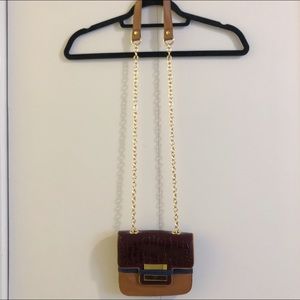 Z Spoke by Zac Posen brown/red/navy crossbody